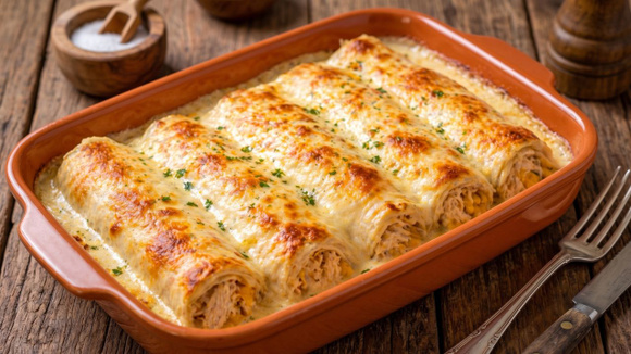 Rolinhos de frango, milho e molho branco: a receita caseira ideal para uma refeição diferente