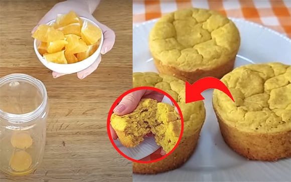 Bati ovo cru e laranja no liquidificador e fiz esse café da manhã SEM TRIGO e SEM LACTOSE delicioso e muito fácil de fazer