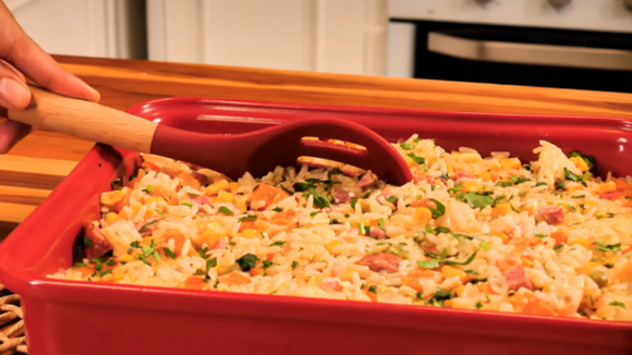 Arroz de forno. (créditos: TudoGostoso)