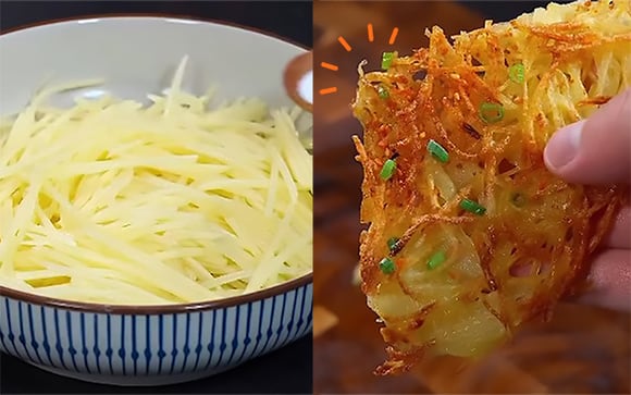 É só ralar, temperar e colocar na airfryer: batata crocante é a receita mais fácil que faço na fritadeira