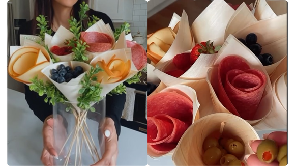 É pra comer: buquê de acepipes é a ideia mais original pra enfeitar a mesa que você vai ver hoje