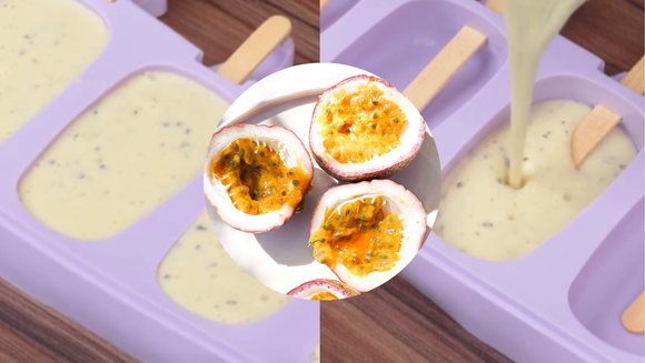 Com apenas 4 ingredientes, esse picolé saudável de maracujá vai salvar seu verão do tédio