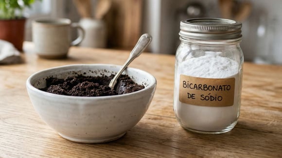 Misturar café usado com bicarbonato de sódio: por que essa combinação simples e barata está ganhando popularidade?