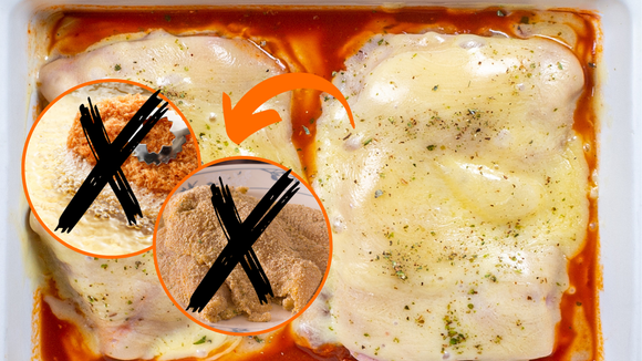 Frango à parmegiana SEM FARINHA e SEM FRITAR é a proteína deliciosa e mais saudável que você precisa!