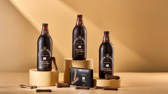 Cerveja com chocolate Língua de Gato: lançamento de Páscoa une marcas icônicas em collab inédita