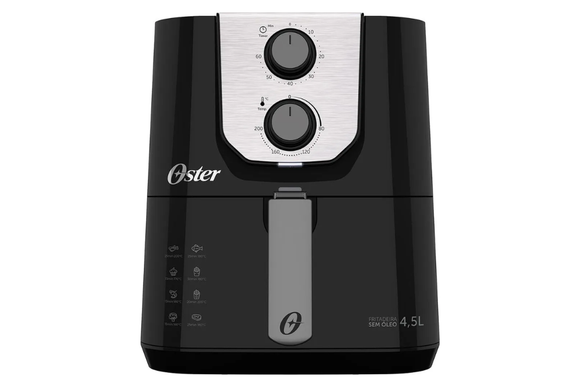 A fritadeira Oster Black Perform do Mercado Livre alia praticidade e economia em um design moderno (Divulgação: Mercado Livre).