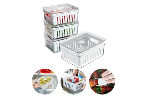 Os organizadores de geladeira que estão conquistando o público fitness com 55% OFF (Divulgação: Mercado Livre).