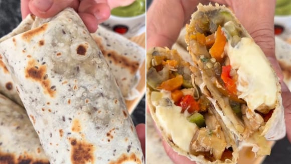 Como preparar wraps de frango, legumes e queijo: uma receita caseira que você pode congelar e ter pronta em minutos