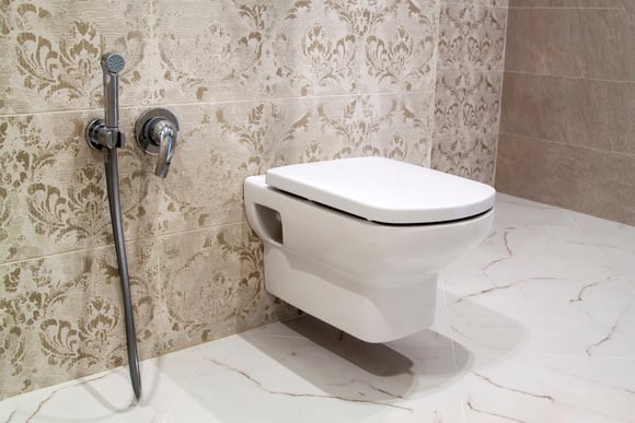 Segundo especialistas, o vaso sanitário suspenso pode suportar até 400 kg quando instalado corretamente. (créditos: Shutterstock)