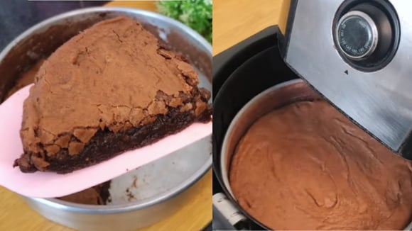 Brownie de Nescau molhadinho na airfryer com a casquinha perfeita é o doce que você vai querer no fim de semana (ou hoje mesmo!)