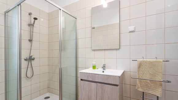 Banheiros com sistema de exaustão podem ficar com a porta entreaberta após o banho (Créditos: Shutterstock)