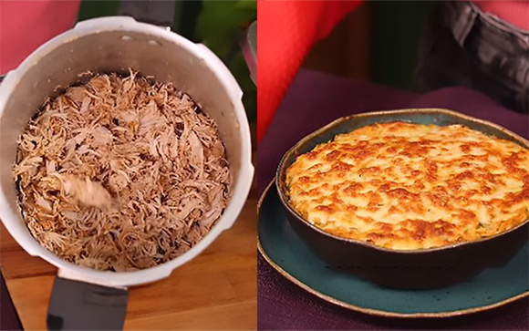 Fricassê de frango turbinado: receita caseira dedicada aos marombeiros é de comer rezando, vou até malhar pra comer!