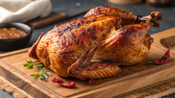 O frango assado no forno ficou para trás: esse é o método diferente para ele ficar crocante e suculento por dentro