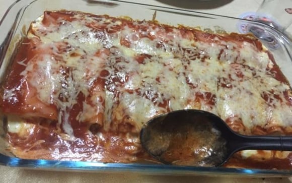 O canelone invertido é uma ideia diferente para o almoço de Páscoa (Créditos: TudoGostoso/Raphaella Mahur)