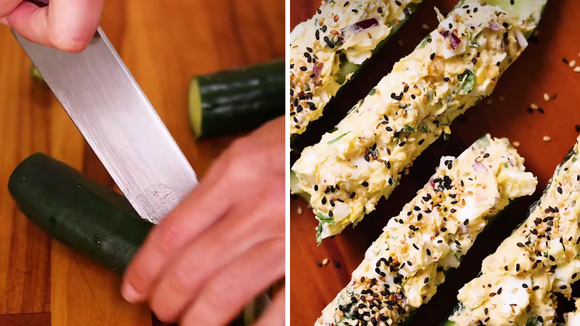Adeus amendoim: barquinho de pepino é a receita crocante que ganhou meu coração quando quero beliscar algo salgado
