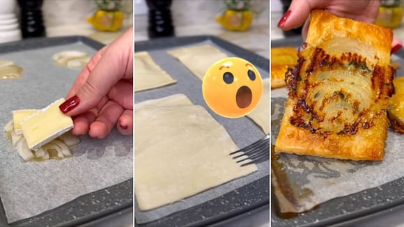 Sirva um folhado diferente no fim de semana: a massa vai por cima do recheio e ao forno!