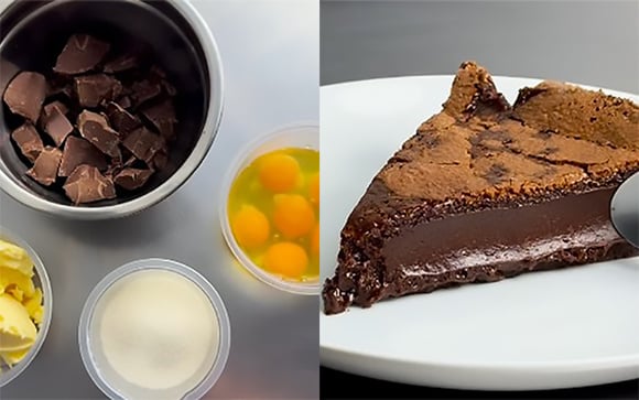 Sobremesa chocolatuda com apenas 4 ingredientes: conheça o gateau na versão família!