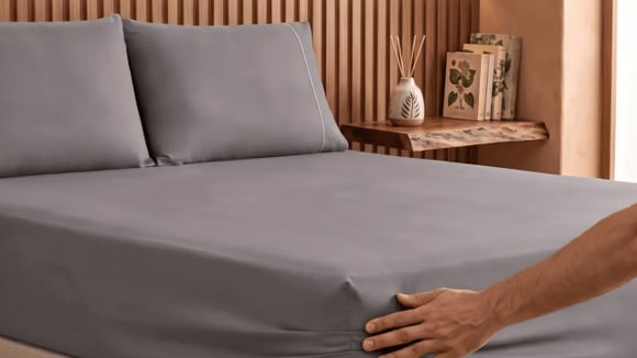 Jogo de lençol queen de 400 fios com 42% de desconto para renovar a roupa de cama