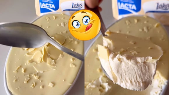 Aprendi essa sobremesa perfeita para o final de semana com a minha cunhada: mousse de chocolate branco com casquinha crocante divina
