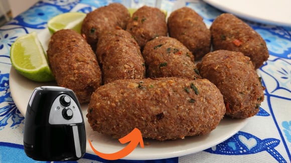 "Quibe proteico e baixo em calorias": receita fácil e rápida na airfryer usa ingredientes baratos