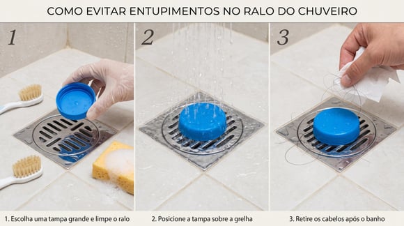 Colocar uma tampa de garrafa no ralo do chuveiro: por que é recomendado fazer isso em casa e qual problema resolve