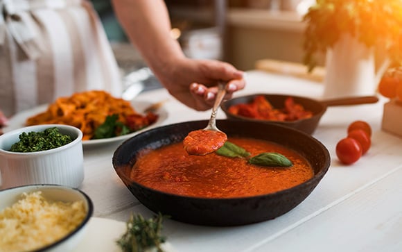 Os cozinheiros concordam: "O melhor molho de tomate não é feito com açúcar, mas com 50 ml de vinho branco."