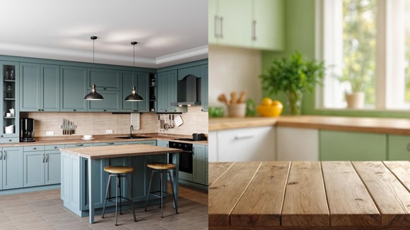 O verde-acinzentado e o verde-oliva são as tonalidades em alta para a cozinha (Fotos: Shutterstock)