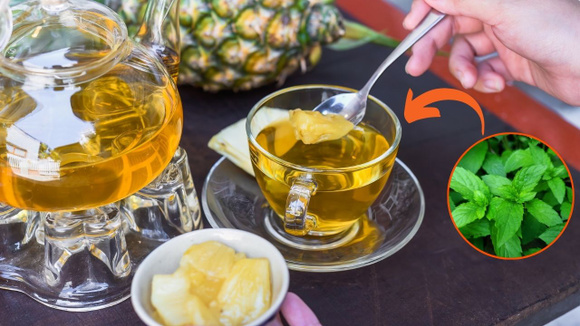 Chá de abacaxi com hortelã (beba quente ou gelado!): como fazer a bebida que melhora a digestão e o funcionamento do estômago e intestino