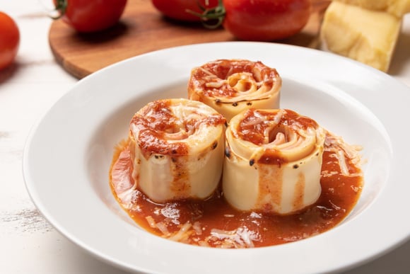  Rondelli de presunto e queijo. (créditos: Shutterstock)