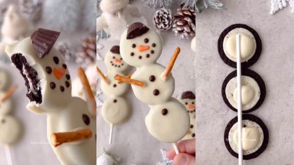 Bonecos de neve de biscoito Oreo é a receita de Natal para encantar adultos e crianças
