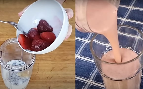 Estou tomando essa vitamina há 1 mês no café da manhã e a minha barriga diminuiu: receita fácil, com poucas calorias e me deixa bem saciada