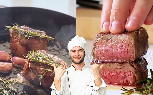 Filé nível de restaurante usando sua frigideira de casa: atenção aos detalhes no modo de preparo
