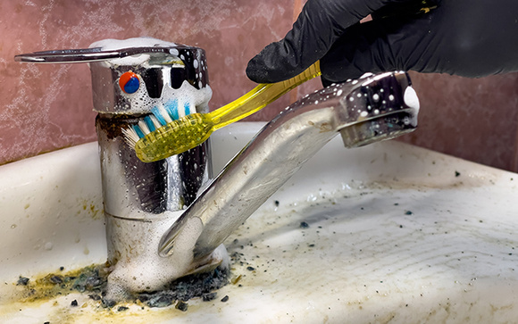 Nem bicarbonato de sódio, nem vinagre: essa é a melhor e mais fácil maneira de remover incrustações de torneiras e banheiros