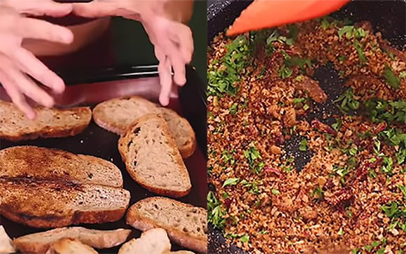 Se você tem pão velho em casa, você tem um tesouro de acompanhamento: essa receita dura meses e combina com salada, arroz e feijão, carnes, sopa, com o que você quiser!