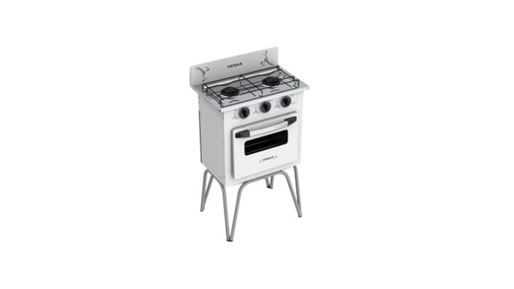 Fogão para cozinha pequena: Conheça o fogão de 2 bocas retrô da Venax!