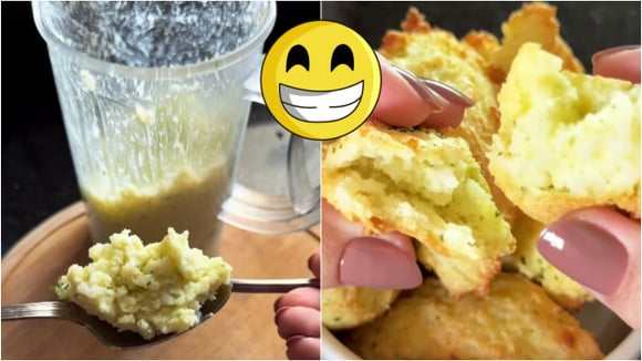 Essa receita é pra fazer com o arroz branco que sobrou na geladeira: SEM FARINHA e na airfryer, esse bolinho crocante por fora é muito simples