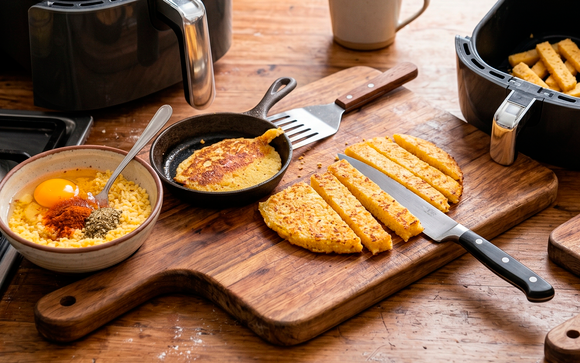 Você nunca comeu cuscuz desse jeito: palito crocante fácil de fazer para o café da manhã ou lanche