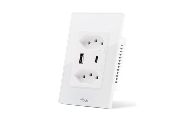 Tomada inteligente com entradas USB e USB-C, ideal para integrar seus eletrodomésticos com a Alexa (Divulgação: Amazon).