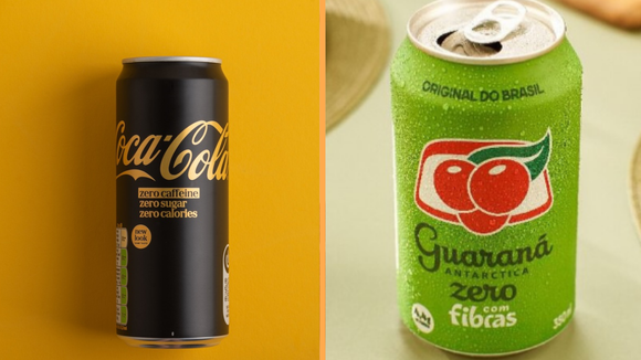 Coca-Cola sem cafeína e Guaraná Antarctica com fibras: novas versões zero açúcar chegam às prateleiras do Brasil