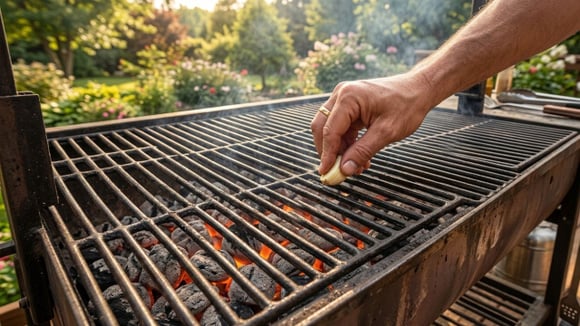 Esfregar um dente de alho na grelha antes de fazer o churrasco: para que serve?