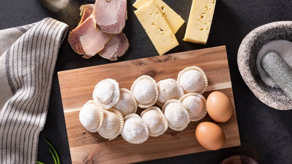 Os sorrentinos são redondos e bem recheados (Créditos: Shutterstock)