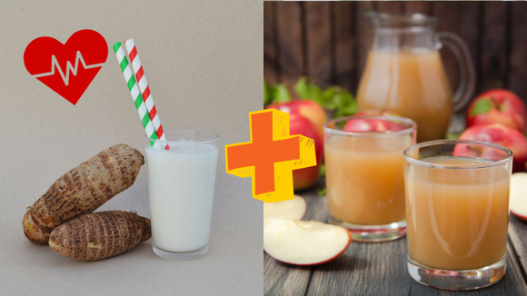 Quais são os benefícios do suco de inhame com maçã?