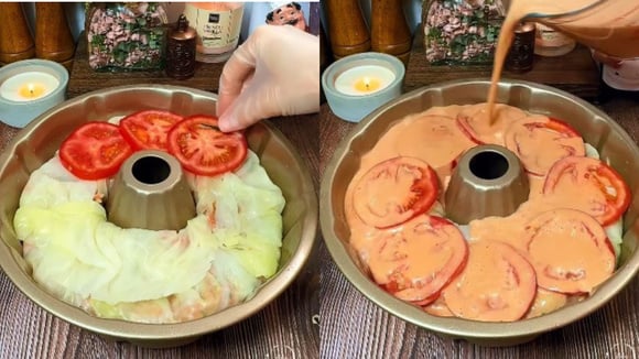 Para finalizar, o charuto é coberto por um molho de tomate bem temperado e levado ao forno para cozinhar (Créditos: Reprodução/@yanas_food/Instagram)