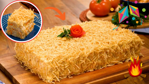 Torta salgada de festa junina é a melhor ideia do que levar pro arraiá sem ser doce; aprenda receita fácil