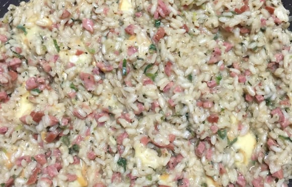 Risoto de linguiça com provolone (Créditos: TudoGostoso)