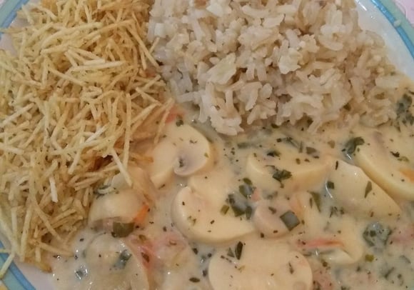 Opção de almoço simples e vegetariano delicioso (Créditos: Maria Viana/TudoGostoso)