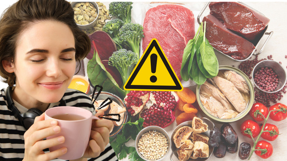 Veja por que você não deve tomar uma xícara de chá quente com esses alimentos ricos em ferro