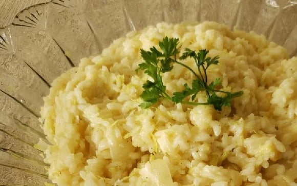 O risoto de limão siciliano é cremoso e fresco na mesma medida (Créditos: TudoGostoso/Eliana Maia)