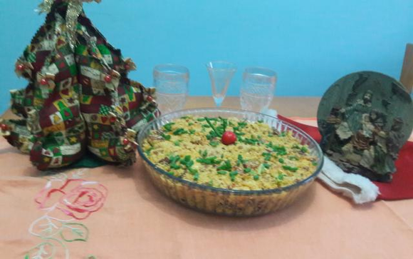Essa farofa festiva tem os sabores e as cores do Natal (Créditos: TudoGostoso/Eliane Teresinha Vaz)
