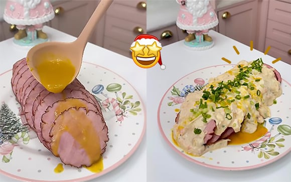 Receita de Natal fácil: tender bolinha na airfryer com creme de palmito